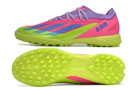 adidas x crazyfast elite turf in green/pink/blue