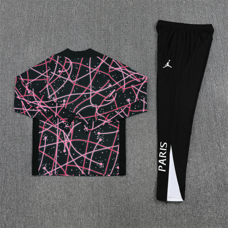 PSG 25/26 Tracksuit - Black & Pink