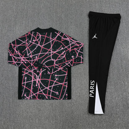 PSG 25/26 Tracksuit - Black & Pink