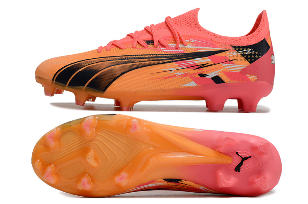 Puma ultra ultimate, pink/orange, available in FG.