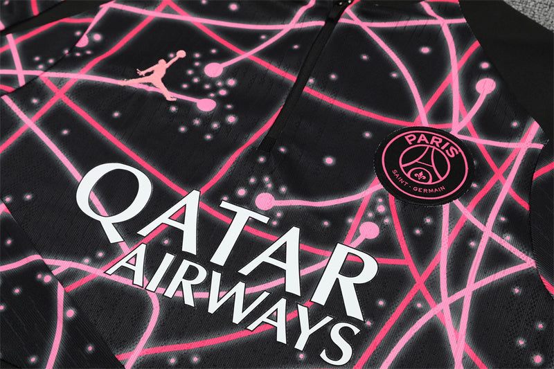 PSG 25/26 Tracksuit - Black & Pink