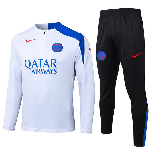 PSG 25/26 Tracksuit - White & Black