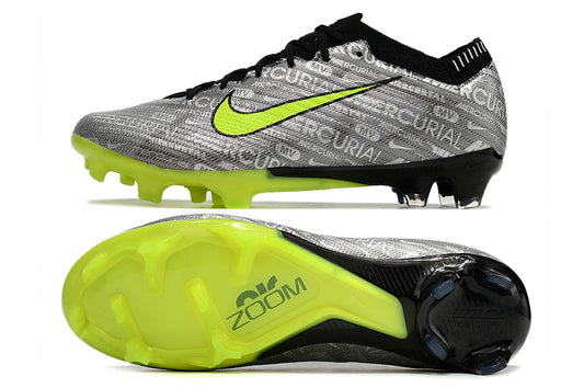 nike air zoom mercurial vapor 15 elite fg silver/lime