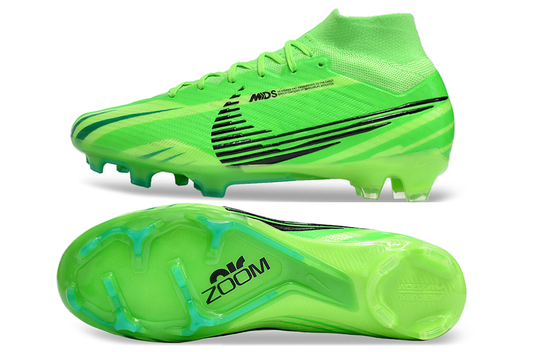 nike air zoom mercurial superfly 9 elite fg green/black