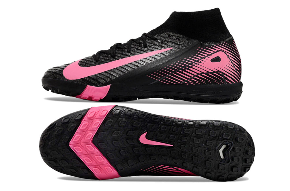 Nike air zoom mercurial superfly 10 elite, black/pink, available in FG, and turf.