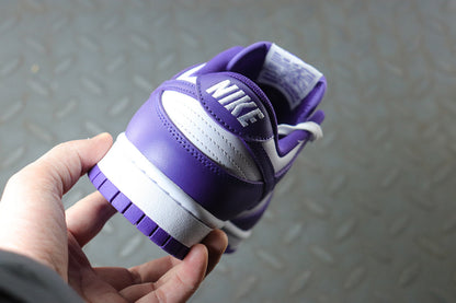Nike dunk low court purple, all sizes available.