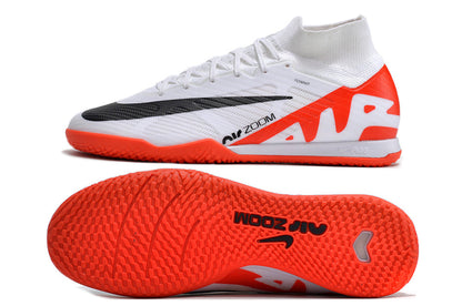 nike air zoom mercurial superfly 9 elite futsal in orange/white