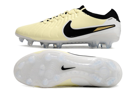 nike tiempo X legend elite fg white/black