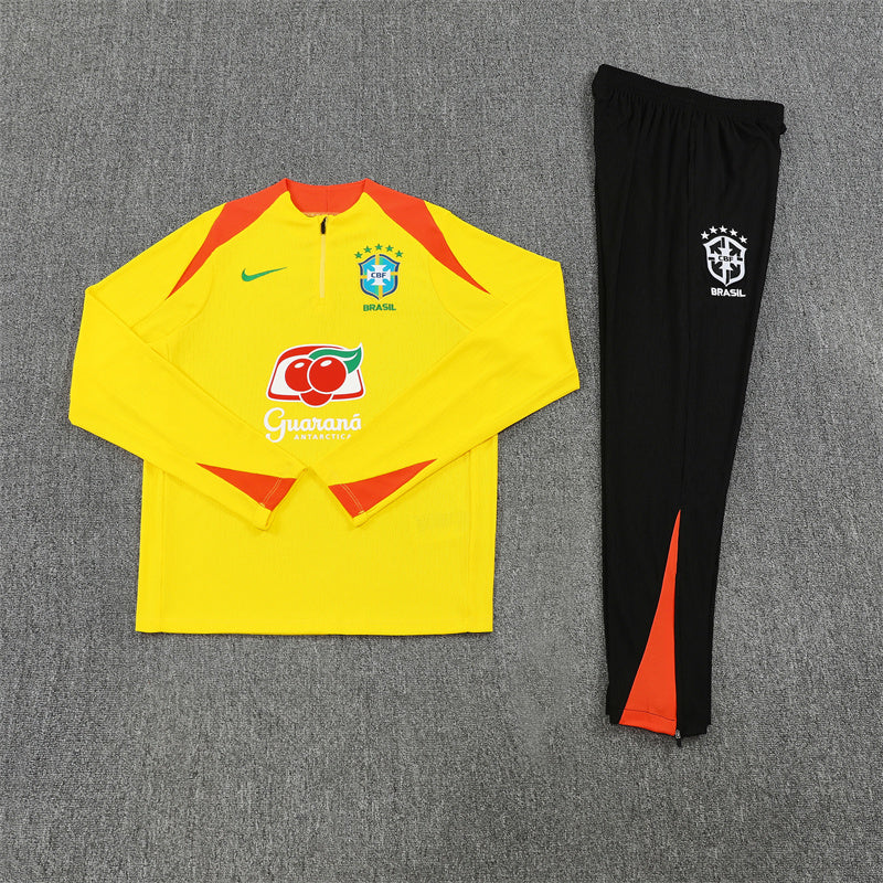 Brazil 25/26 Tracksuit - Yellow