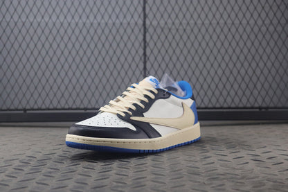Travis Scott x fragment design x Air Jordan 1 Low OG "Military Blue"