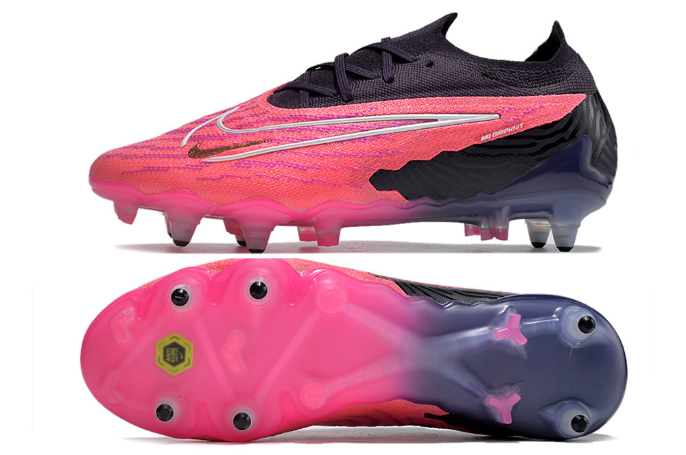 nike phantom gx elite low metal-sg black/pink