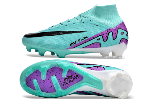 nike air zoom mercurial superfly 9 elite fg in blue/purple