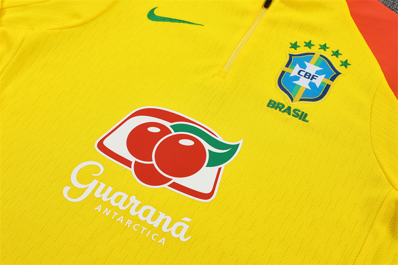 Brazil 25/26 Tracksuit - Yellow