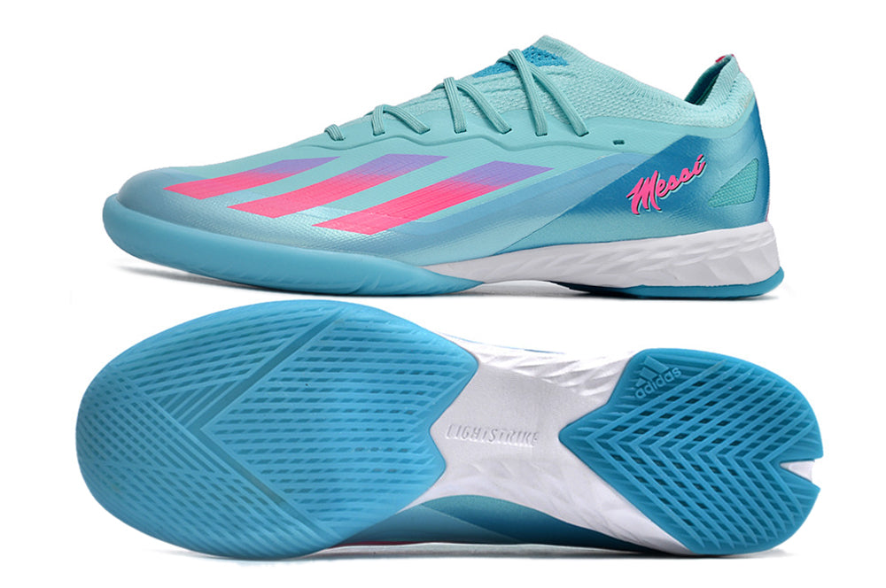 adidas x crazyfast elite futsal in blue/pink