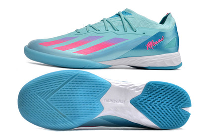 adidas x crazyfast elite futsal in blue/pink