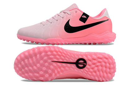 nike tiempo X legend elite, pink/white, available in FG and turf.