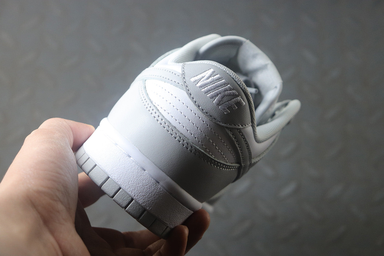 Nike dunk low grey fog, all sizes available.