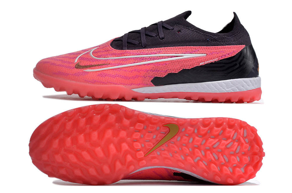 nike phantom gx elite low turf black/pink