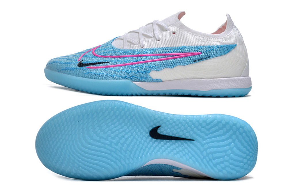 nike phantom gx elite low futsal blue/white