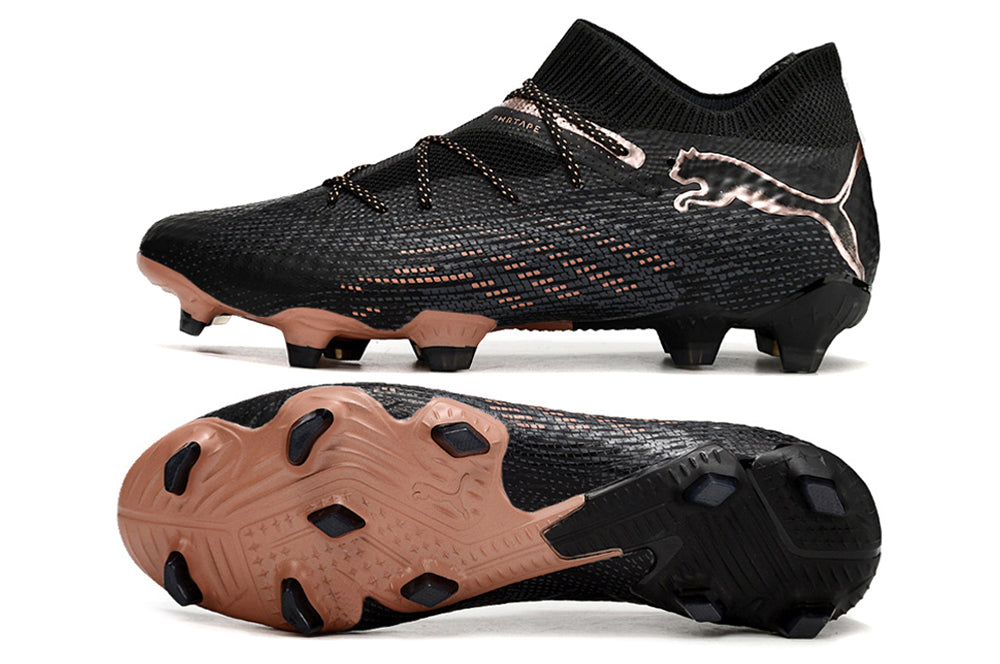 Puma future ultimate 7, black/brown, available in FG and turf.