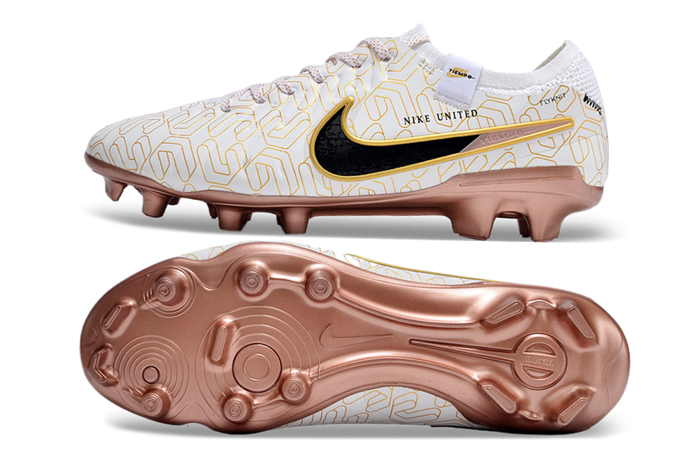 nike tiempo X legend elite fg white/gold