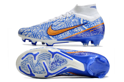 nike air zoom mercurial superfly 9 elite fg blue/white