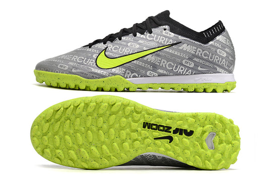 nike air zoom mercurial vapor 15 elite turf silver/lime
