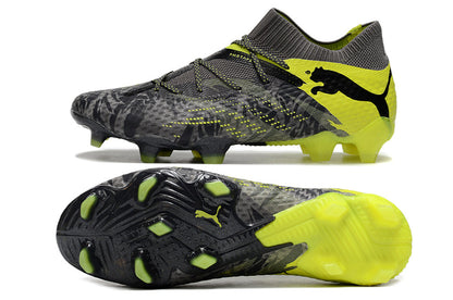 Puma future ultimate 7, black/yellow, available in FG and turf.