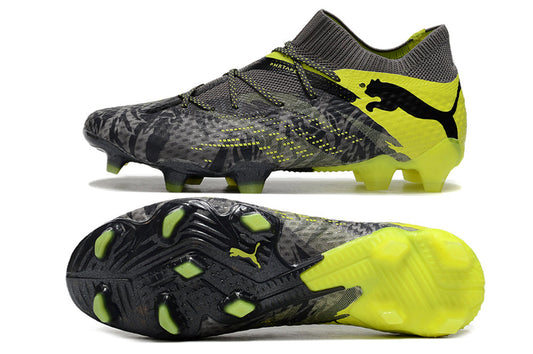 Puma future ultimate 7, black/yellow, available in FG and turf.