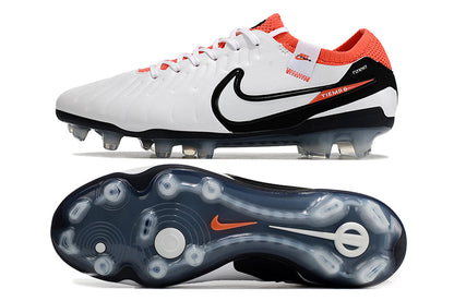 nike tiempo X legend elite fg white/black