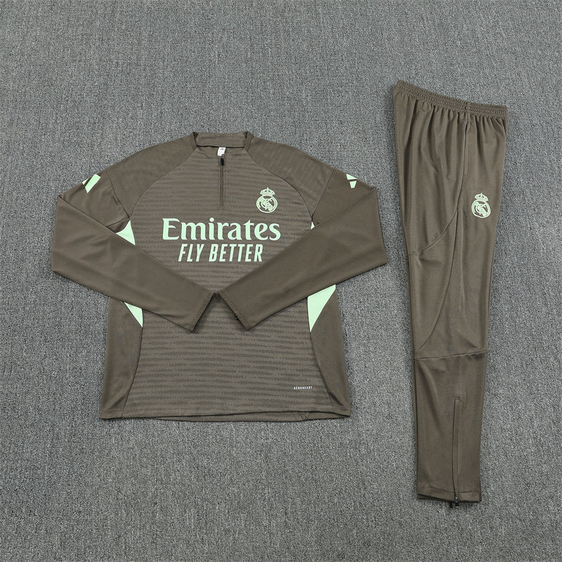 Real Madrid 25/26 Tracksuit - Olive