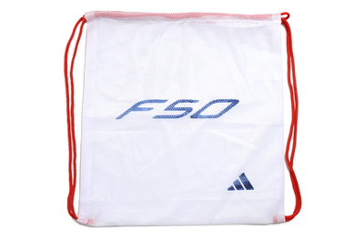 Adidas White F50 Football Drawstring Bag