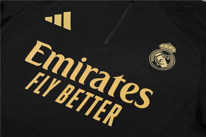 Real Madrid 24/25 Tracksuit - Black