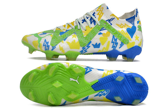 Puma future ultimate fg white/blue/green