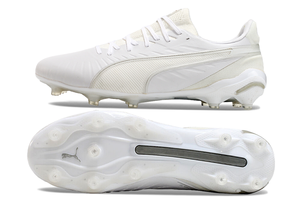 Puma king, full white, available in FG.