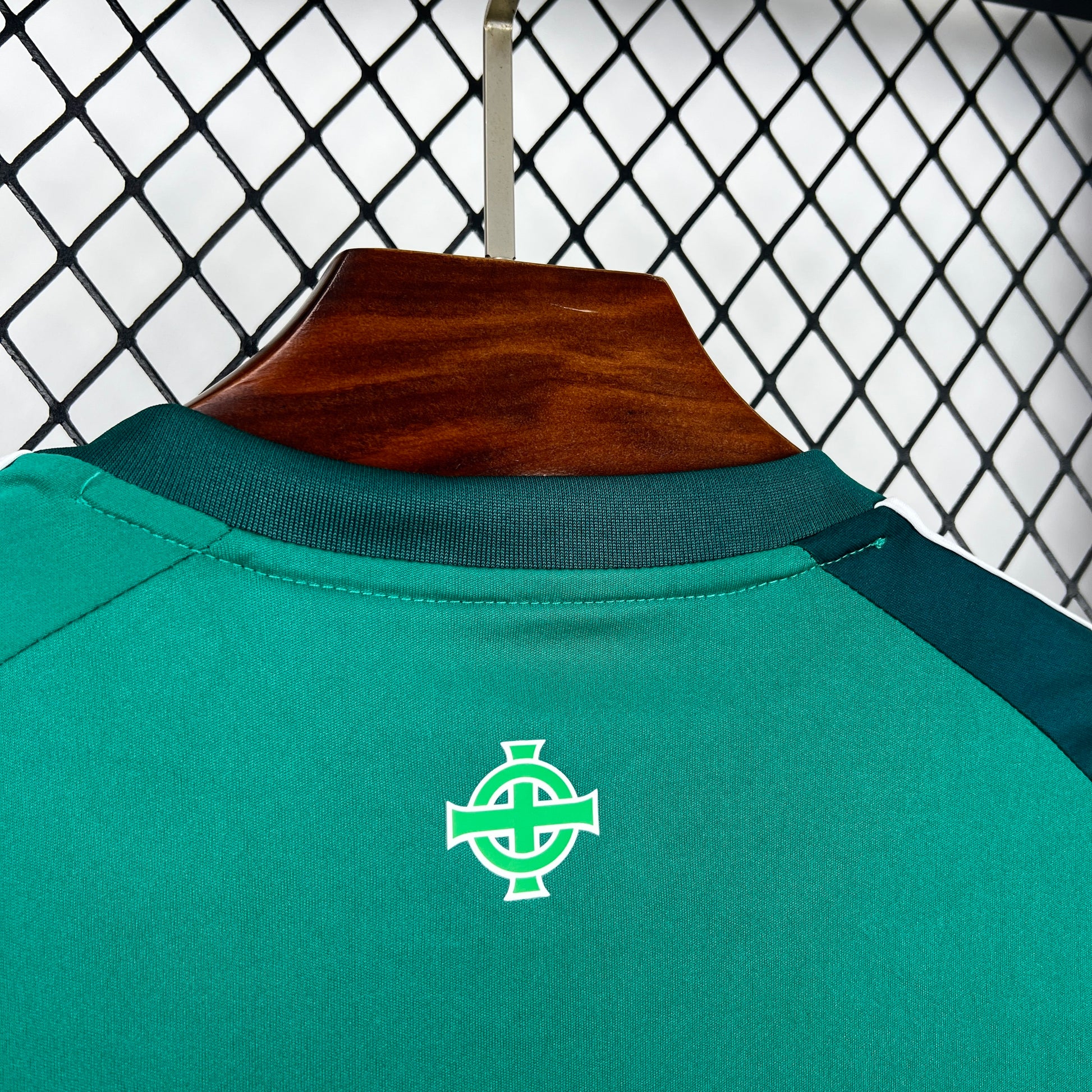 back collar of the Adidas Northern Ireland 2026 Home Jersey