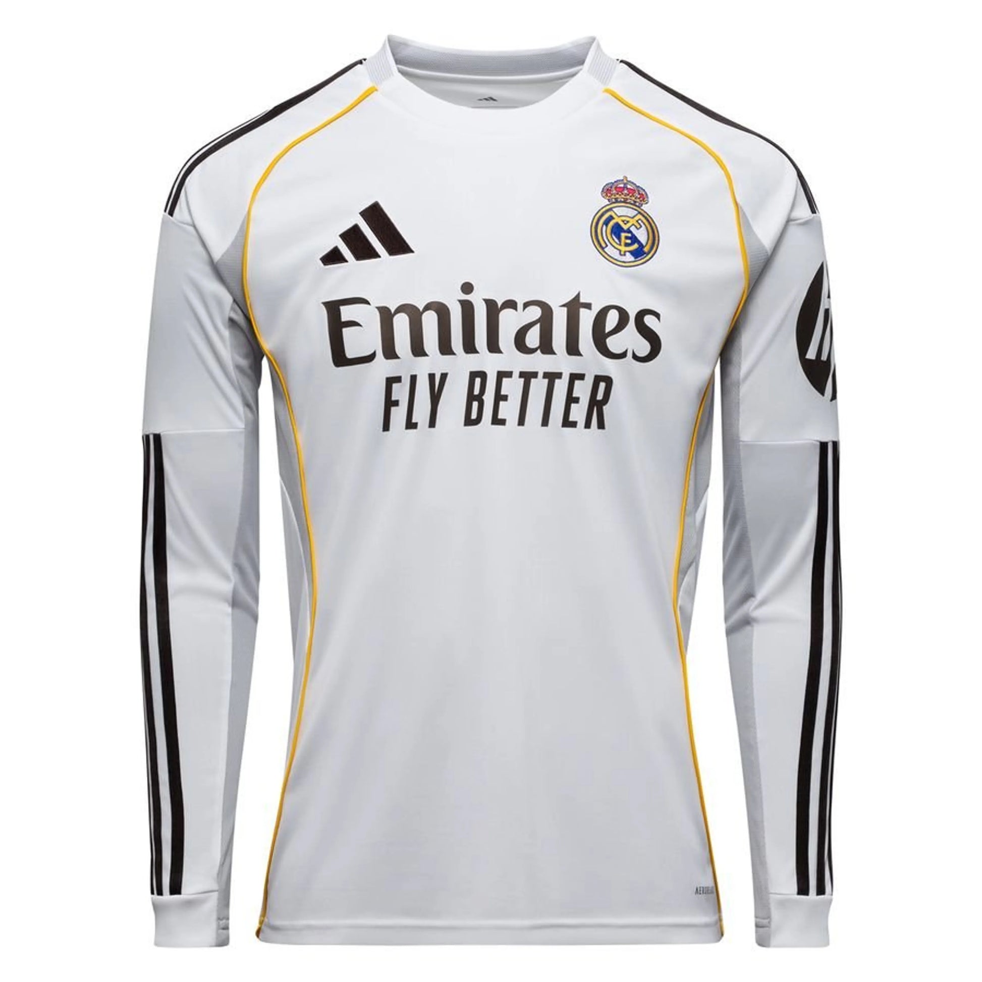 Adidas Real Madrid 2025/26 Home Long Sleeve Jersey