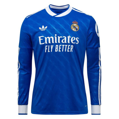 Adidas Real Madrid 2025/26 Third Blue Long Sleeve Jersey