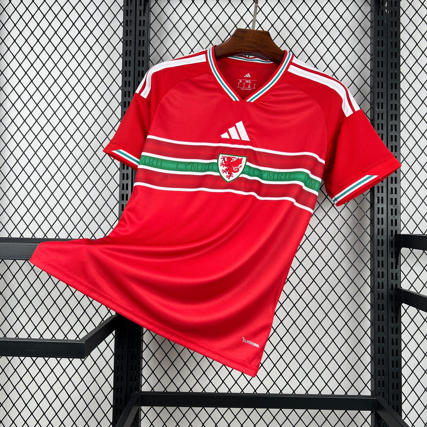 front view of the Adidas Wales 2026 World Cup Home Jersey
