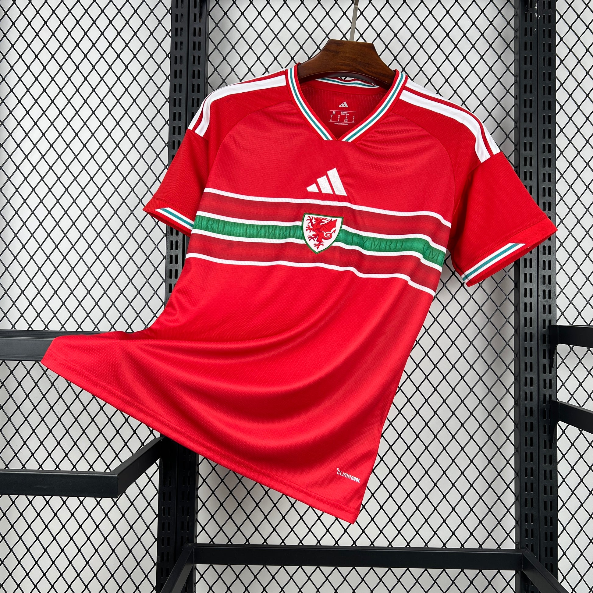 front view of the Adidas Wales 2026 World Cup Home Jersey