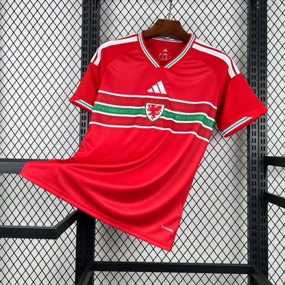 front view of the Adidas Wales 2026 World Cup Home Jersey
