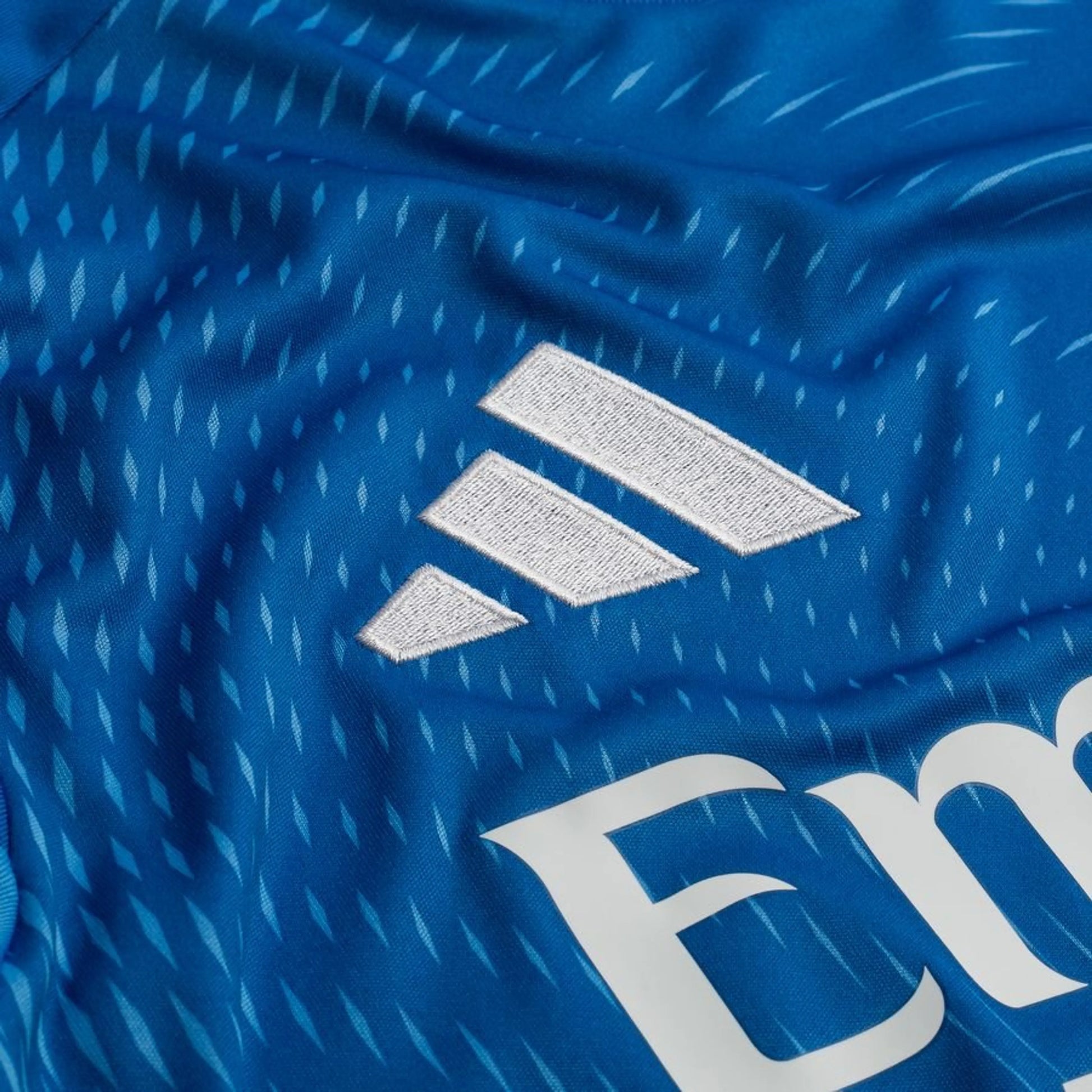 Adidas logo on the Real Madrid 2025/26 Home Goalkeeper Jersey
