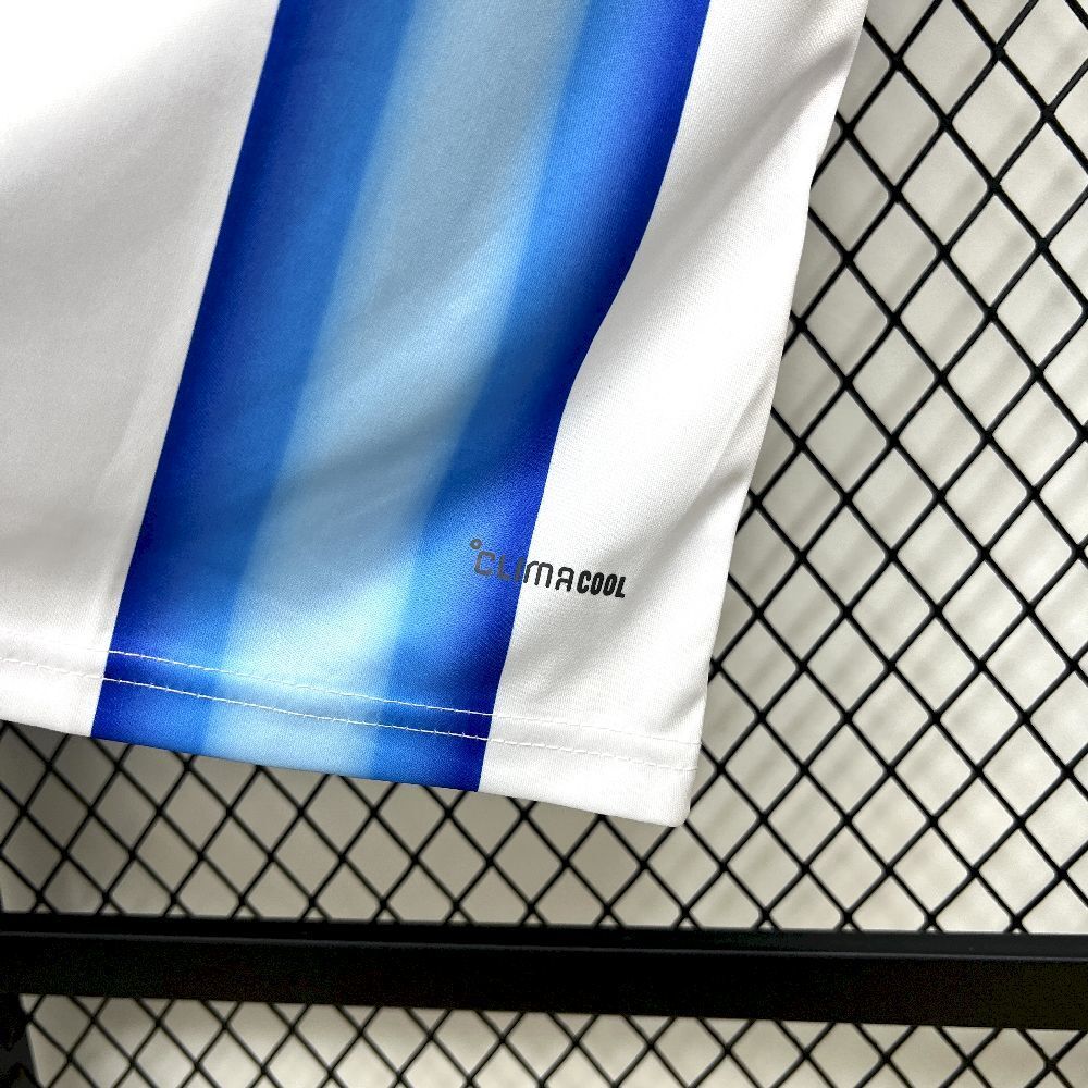 bottom right view "climacool" on White & Blue Argentina 2026 World Cup jersey.
