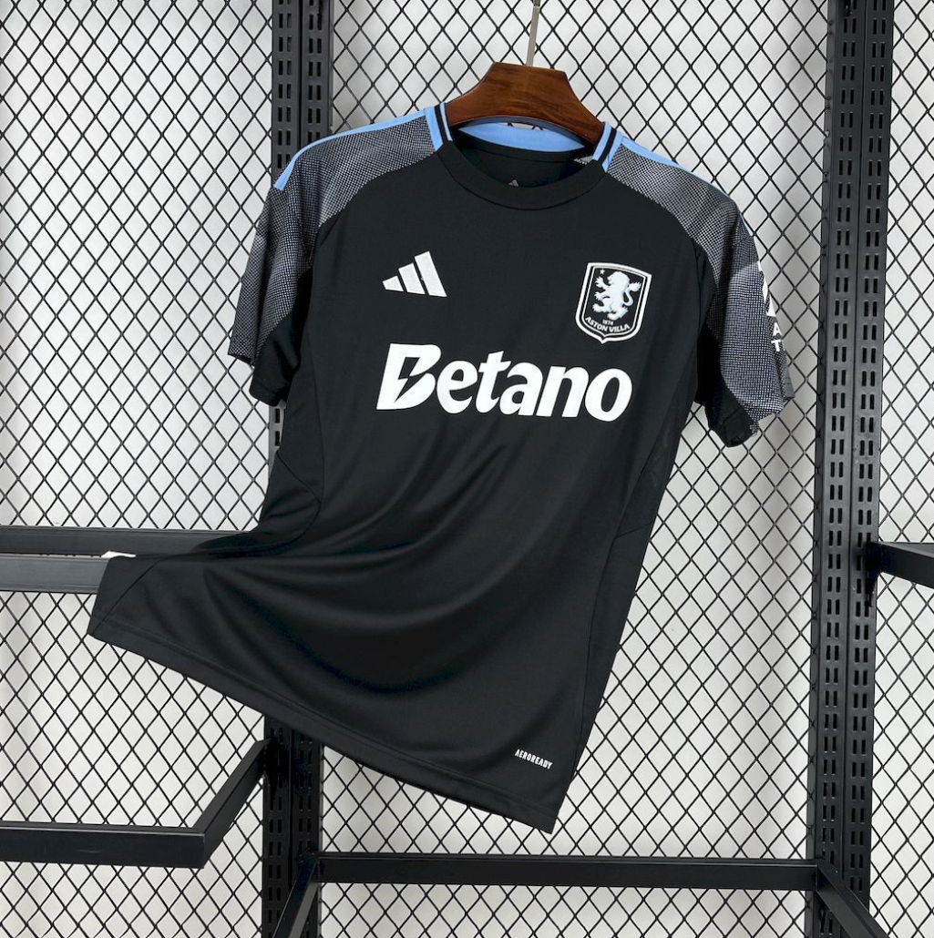 Aston Villa 2025/26 Away Black Jersey