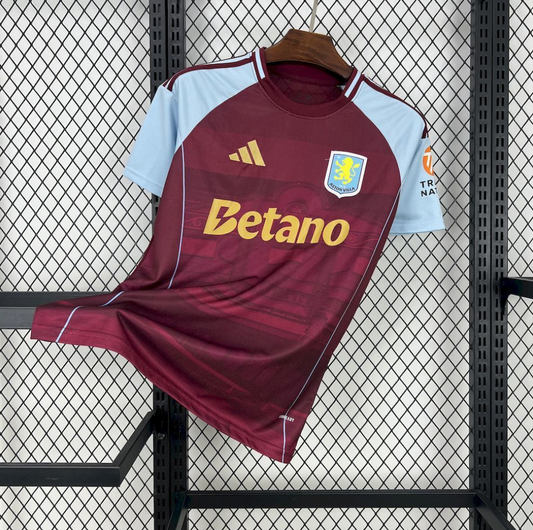 Aston Villa 2025/26 Home Red Jersey