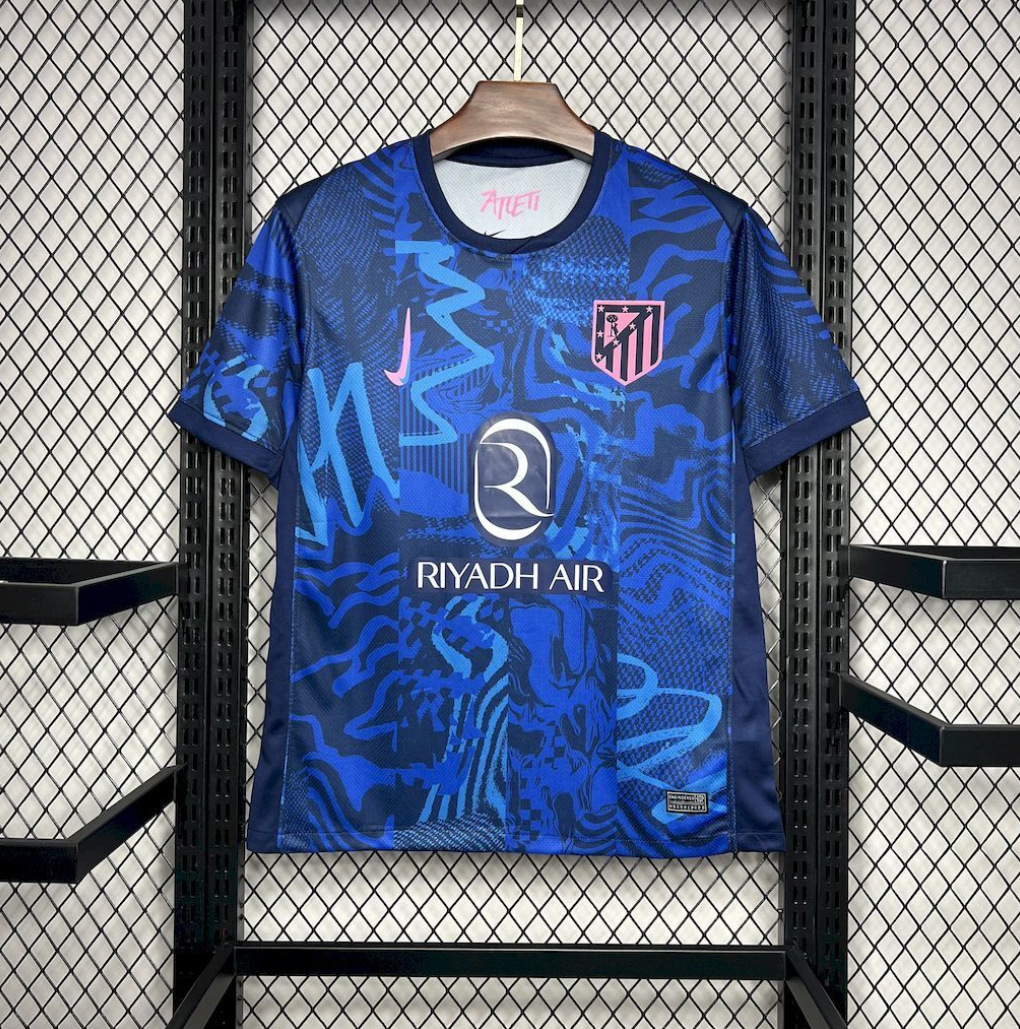 Atletico Madrid 24/25 Third Football Blue Jersey