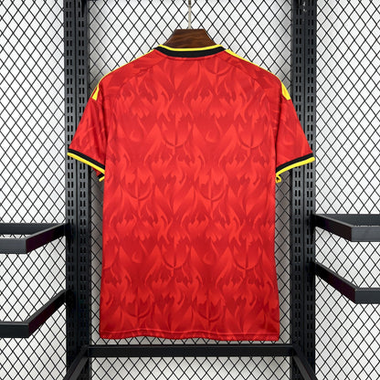 back view of the Belgium 2026 Home World Cup Red Jersey.