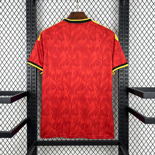 back view of the Belgium 2026 Home World Cup Red Jersey.
