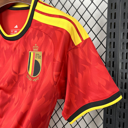 side view of Belgiums 2026 Home World Cup Red Jersey.