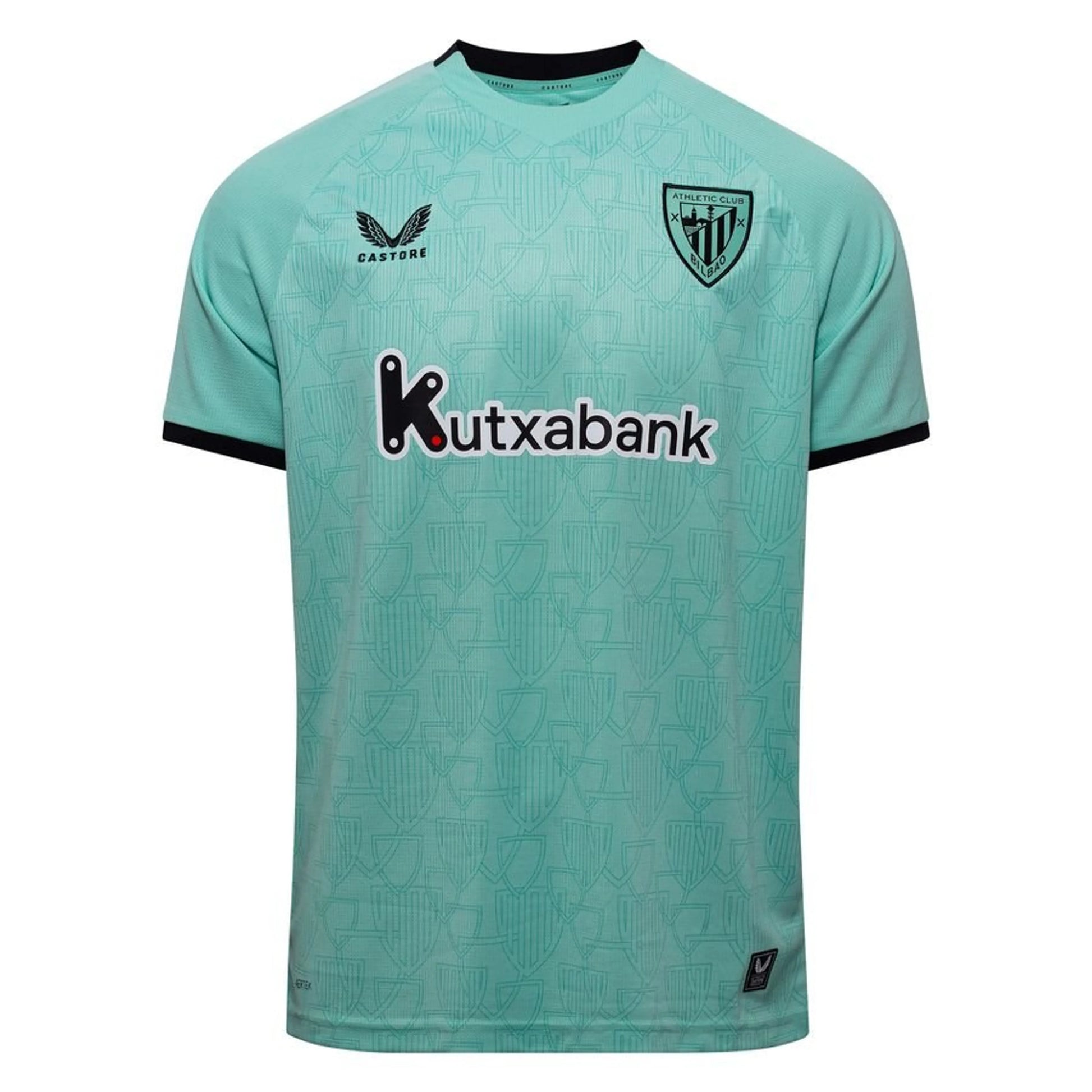 front view of the Castore Athletic Bilbao 2025/26 Away Shirt in Blue/White/Red